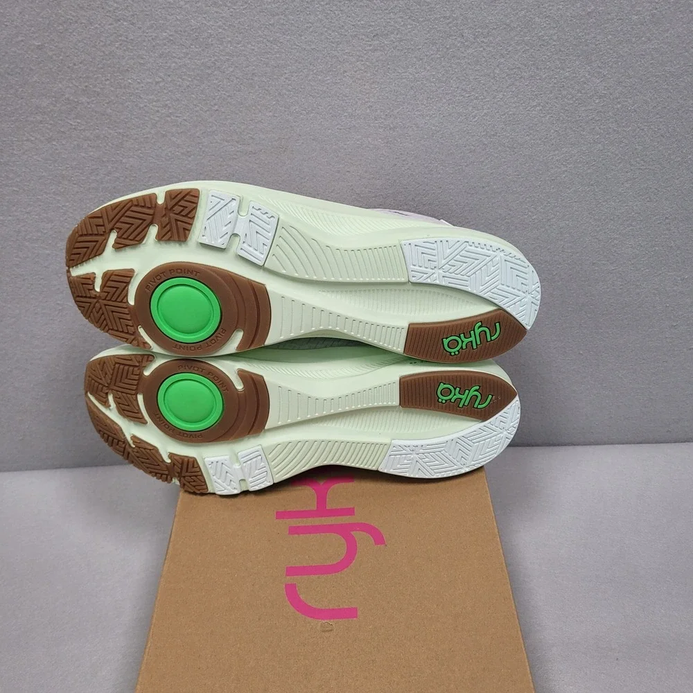 Ryka Womens No Limit White Green Cross Training Shoes Size 12M I1532F2102